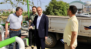 Çarşamba'da temizlik çalışması