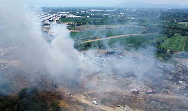 Düzce'de anız yangını