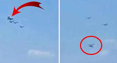 Gösteri uçuşunda iki uçak çarpıştı! 1 pilot öldü