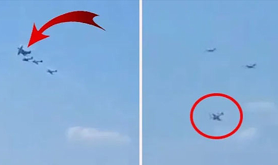 Gösteri uçuşunda iki uçak çarpıştı! 1 pilot öldü