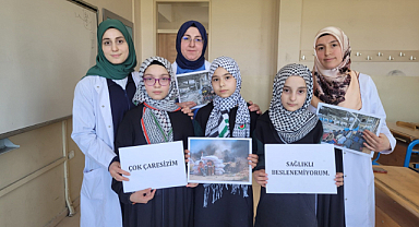 İsrail'in Gazze'ye saldırılarına Samsun’da anlamlı tepki