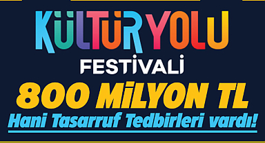 Kültür Yolu Festivali'nin maliyeti 800 milyon TL! Hani tasarruf tedbiri vardı!