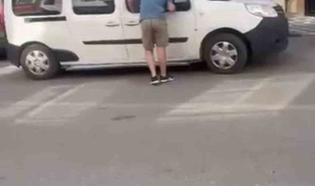 Kurbanlık danayı arka koltukta getirdi