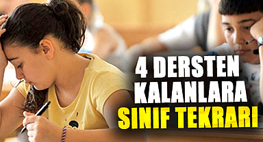 Milli Eğitim Bakanı açıkladı! 4 dersten kalanlara sınıf tekrarı