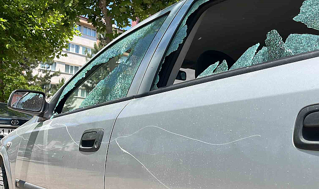 Otomobile baltayla saldırdılar