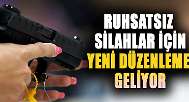 Ruhsatsız silahlar için yeni düzenleme yolda!