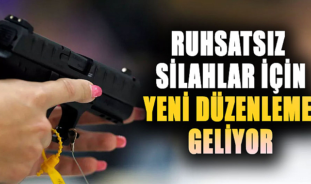 Ruhsatsız silahlar için yeni düzenleme yolda!