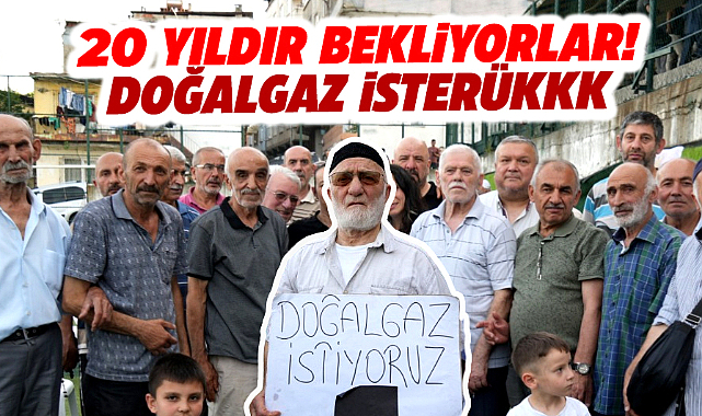 Samsun'da 20 yıldır doğal gaz bekleyen mahalleliler isyan etti! Doğal gaz isteriz