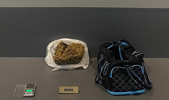 Samsun'da 421 gram skunk uyuşturucusu yakalandı