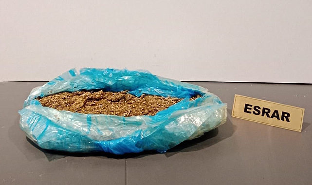 Samsun'da 665 gram esrar ele geçirildi  