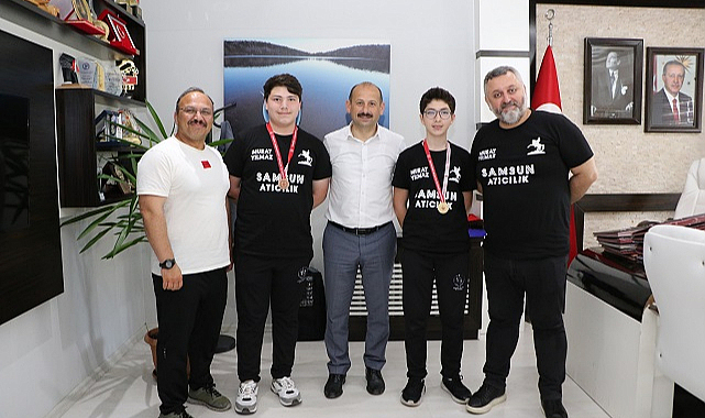 Samsun'da atıcılardan Feyzullah Dereci’ye ziyaret