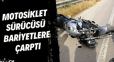 Samsun'da bariyerlere çarpan motosiklet sürücüsü öldü
