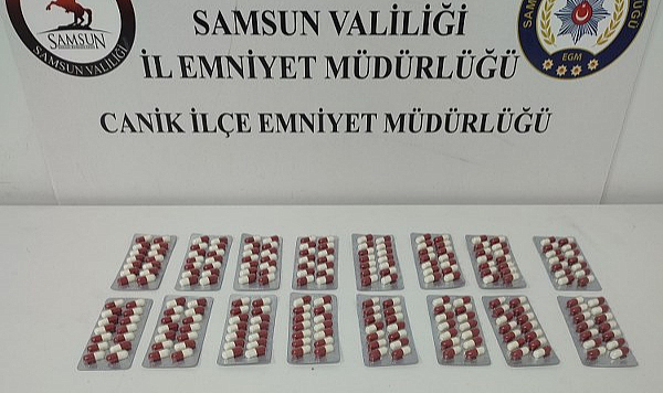 Samsun'da galara uyuşturucu hap ele geçirildi