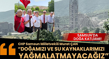 Samsun'da Köseli Mahallesi'nde doğa katliamı CHP Milletvekili Murat Çan: 'Doğamızı yağmalatmayacağız'