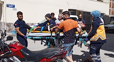 Samsun'da minibüs ile motosiklet çarpıştı