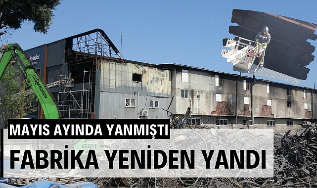 Samsun'da yanan soğutma fabrikası yeniden yandı