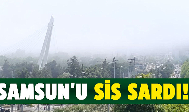 Samsun'da yoğun sis kenti sardı