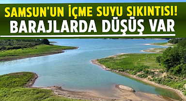Samsun'un içme suyu sıkıntısı! Barajlarda düşüş var