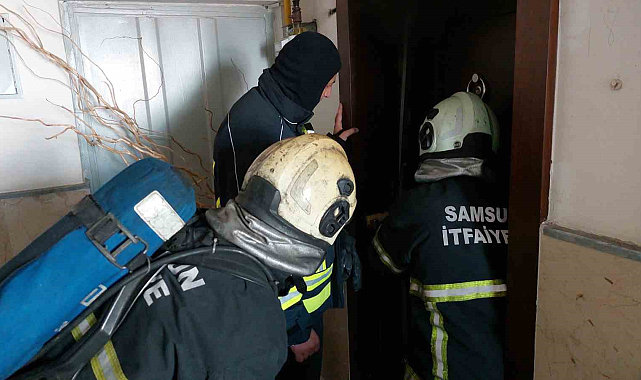 Samsun'da yangın paniği