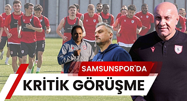 Samsunspor'da kritik görüşme