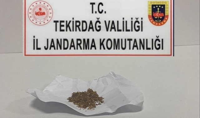 Tekirdağ'da bandrolsüz puro ve uyuşturucu madde ele geçirildi