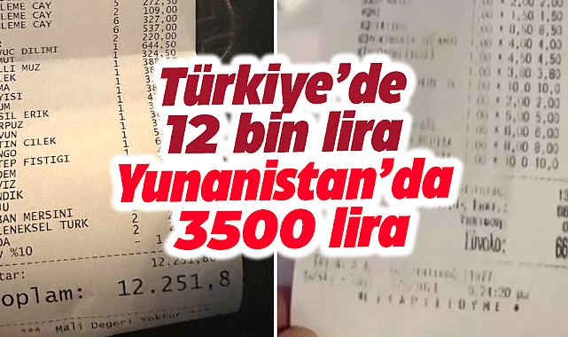 Türkiye ile Yunanistan'da ödenen hesaplar gündem oldu