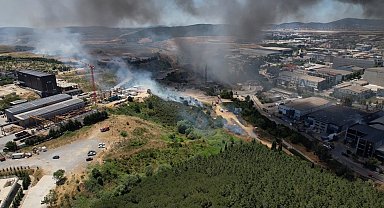 Tuzla'daki fabrika yangını ağaçlık alana sıçradı