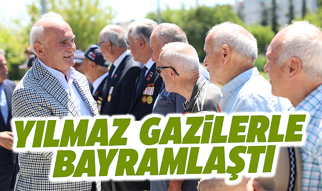 Yusuf Ziya Yılmaz Samsun'da gaziler ve sakatlar derneği üyeleri ile bayramlaştı