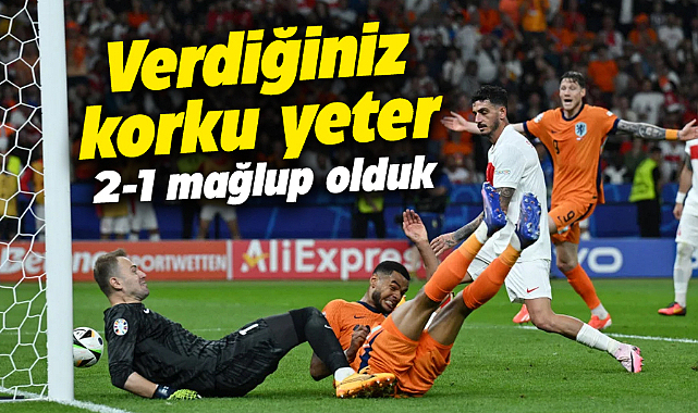 Türkiye A Milli Takımımız Berlin'de Hollanda'ya 2-1 mağlup oldu