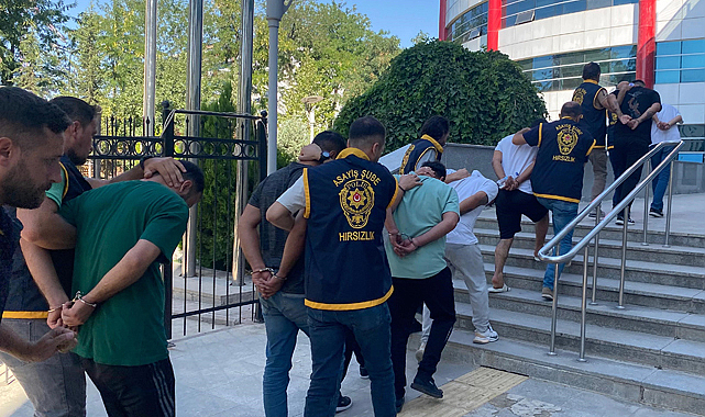 Adıyaman'da polis hırsızlık çetesini çökertti 