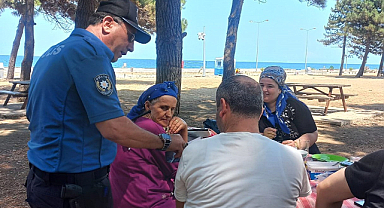Alaçam’da boğulma vakalarına karşı broşür dağıtıldı