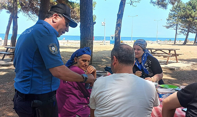 Alaçam’da boğulma vakalarına karşı broşür dağıtıldı