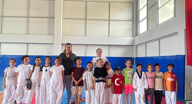 Alaçam spor yapıyor