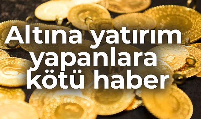 Altın düşüşe geçiyor