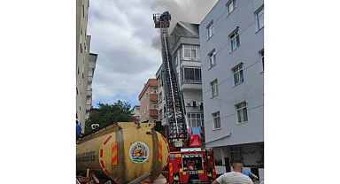 Atakum Belediyesi ekipleri yangına müdahale etti