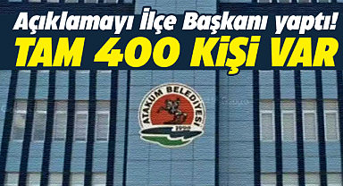 Atakum Belediyesi'nde 400 kişinin iş yapmadan maaş aldığı açıklandı