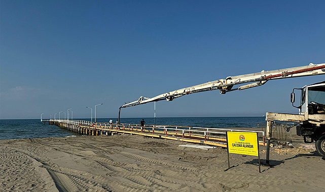 Atakum Halk İskelesi'nde tadilat mesaisi