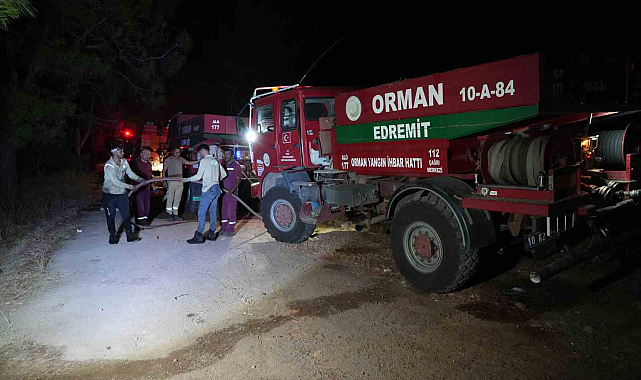 Ayvalık'ta ki orman yangını kontrol altına alındı