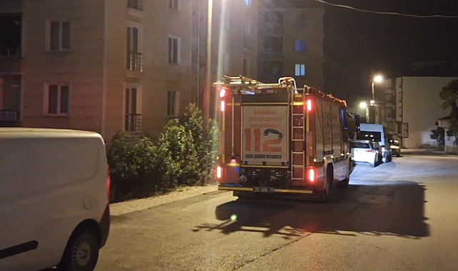 Bafra'da yangın: 5 kişi hastaneye kaldırıldı