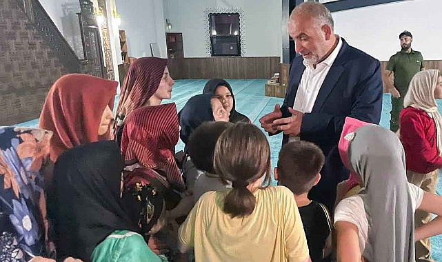 Canik’te camileri çocuklar doldurdu