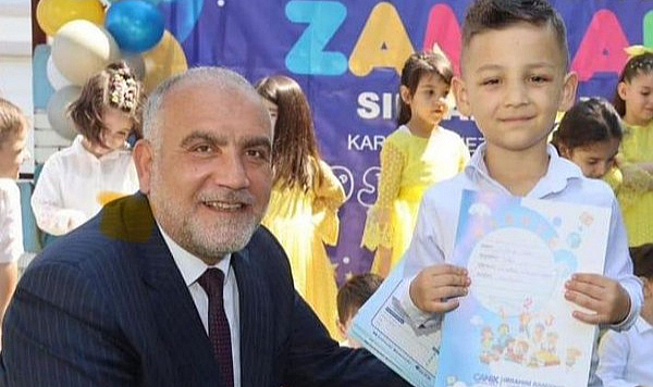 Canik’teki sıbyan okulu öğrencilerinden Gazze’ye anlamlı bağış