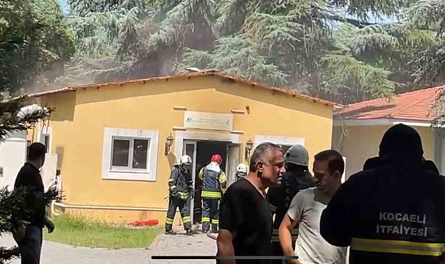 Deney yapıldığı sırada laboratuvarda çıkan yangın korkuttu