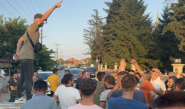 Düzce'de köylüler  doğalgaz hattı için eylem yaptı