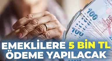 Emeklilere 5 bin TL üzerinde ödeme yapılacak