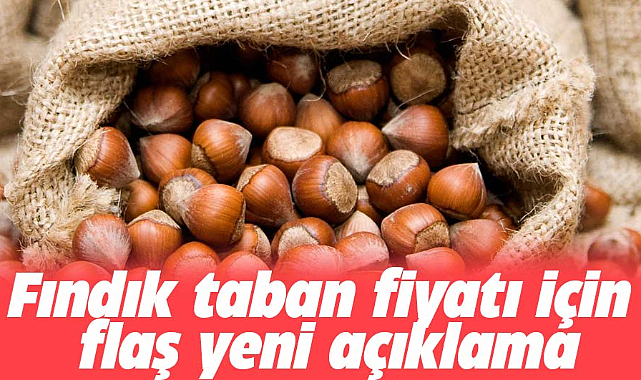 Fındık taban fiyatı için yeni açıklama