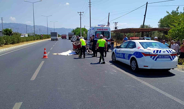 Kamyonla çarpışan motosikletin sürücüsü hayatını kaybetti