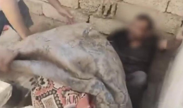 Kayseri'de polisten kaçarken halının altına saklanan adam yakalandı