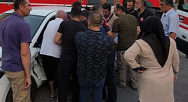 Malatya'da iki araç birbirine girdi! 5 kişi yaralandı