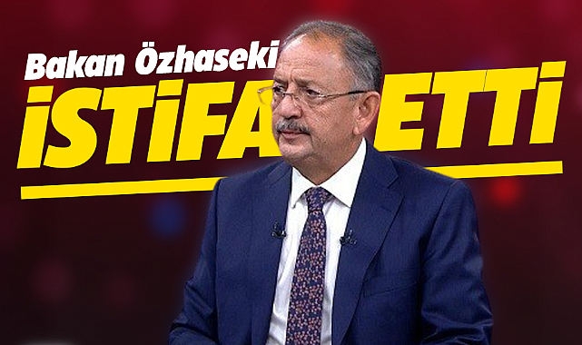 Mehmet Özhaseki bakanlık görevinden istifa etti