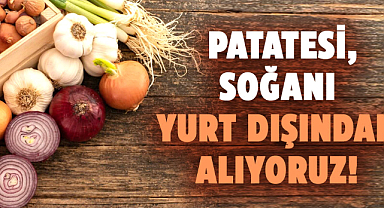 Patatesi, soğanı yurt dışından alıyoruz!